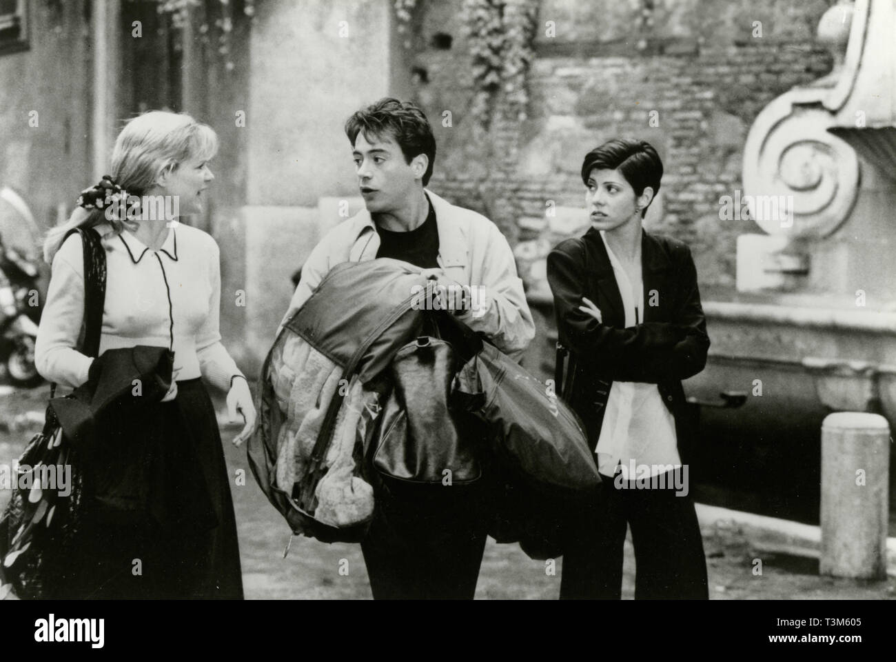 Robert Downey Jr., Marisa Tomei, und Bonnie Hunt im Film nur Sie, 1994 Stockfoto