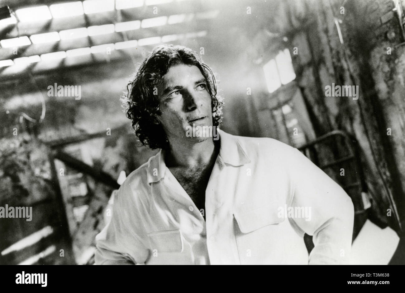 Antonio Banderas am Set des Films Assassinen, 1995 Stockfoto