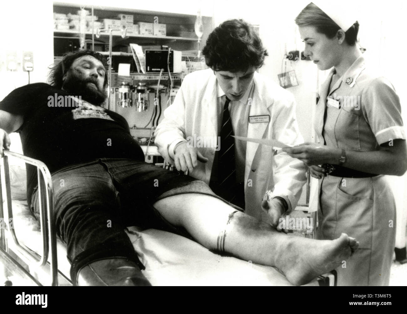Tank James, Paul McGann, und Amanda Donohoe im Film Papier Maske, 1990 Stockfoto
