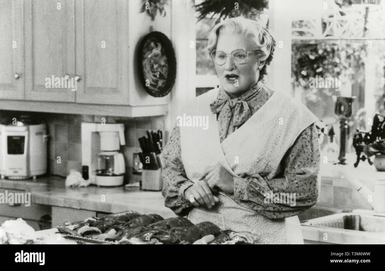 Robin Williams in dem Film Mrs Doubtfire, 1993 Stockfoto