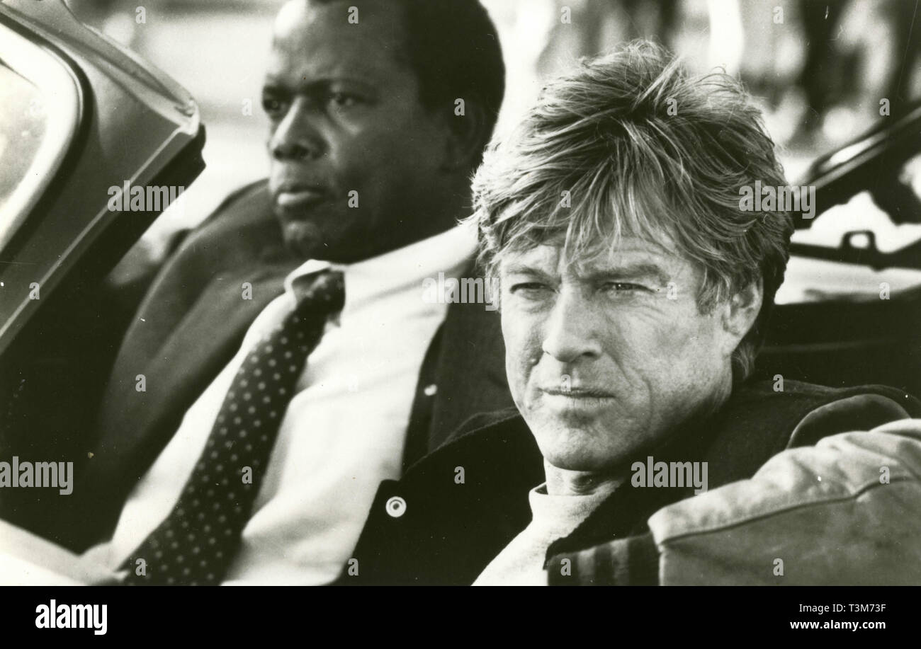 Robert Redford und Sidney Poitier in dem Film Sneakers, 1992 Stockfoto