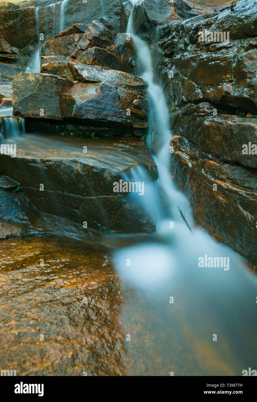 Dwellingup Wasserfall lange Belichtung South West Australien Stockfoto