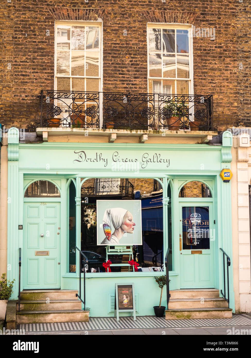 Dorothy Zirkus Gallery in London, Connaught Road, Connaught Dorf, Westminster, London, England, UK, GB. Stockfoto