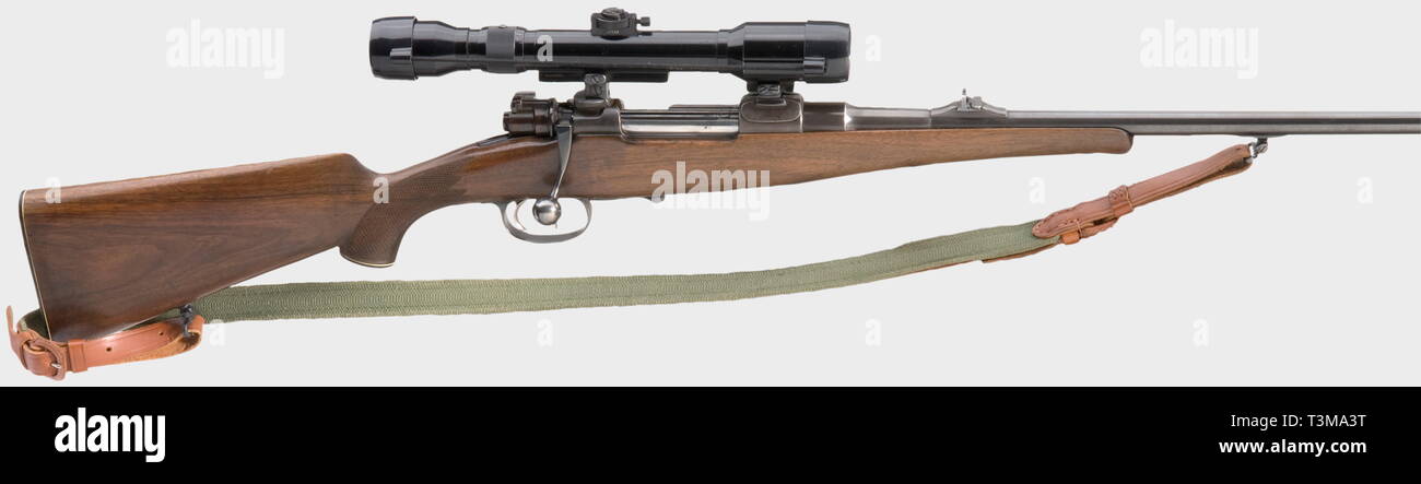 Die langen Arme, moderne Anlagen, wiederholte Gewehr Mauser Modell 98, Jagd Anpassung, Kaliber 270 Winchester, Nummer 4737, Additional-Rights - Clearance-Info - Not-Available Stockfoto