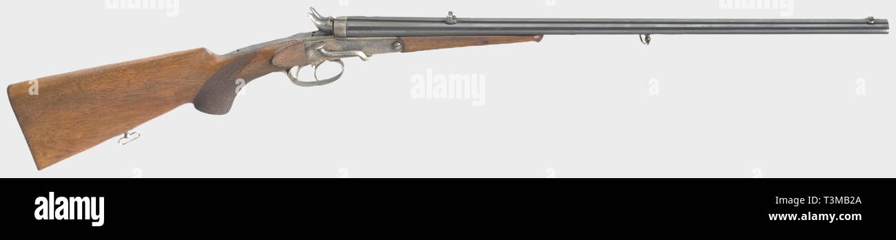 Die langen Arme, moderne Systeme, Double Action double Gewehr Germania, ca. 1900, Kaliber 9 mm rund/Kaliber 6 mm, Nummer 3193, Additional-Rights - Clearance-Info - Not-Available Stockfoto