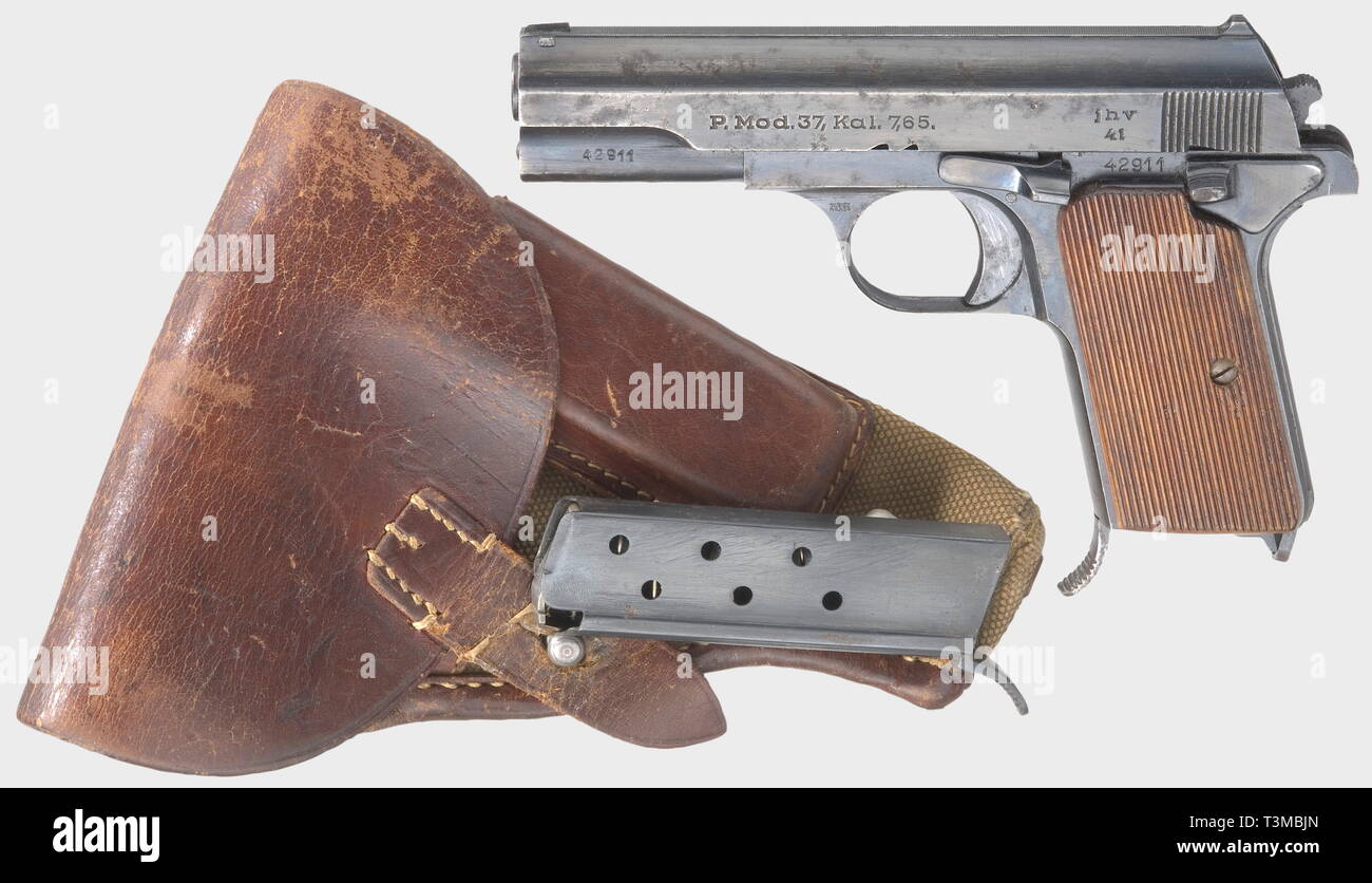 Handfeuerwaffen, Pistolen, Femaru M 1937, Kaliber 7,65 mm, jhv 41