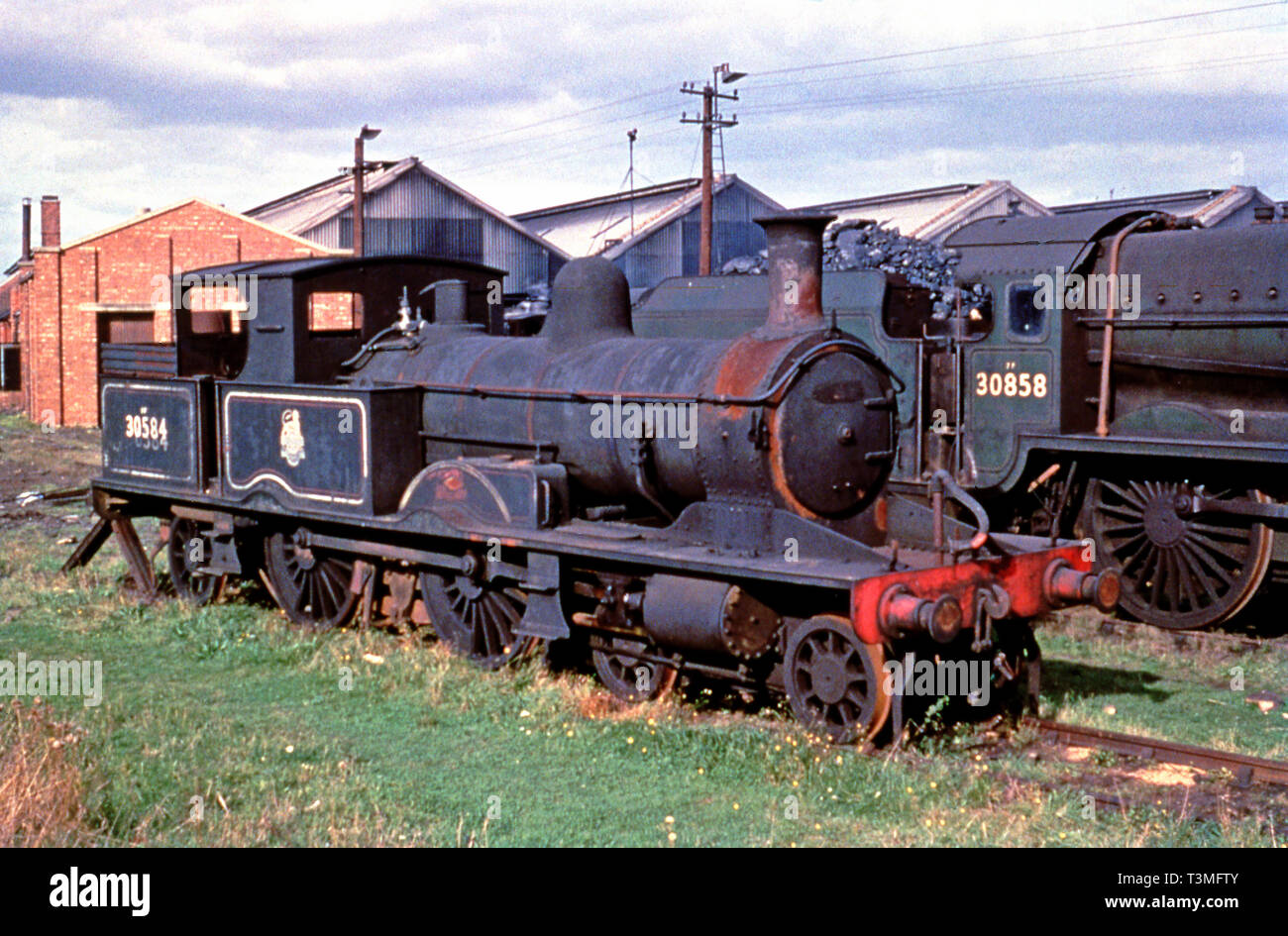 Zurückgezogen Adams Radial Tank Nr. 30584 bei möglich Eastleigh Anfang der 1960er Jahre Stockfoto