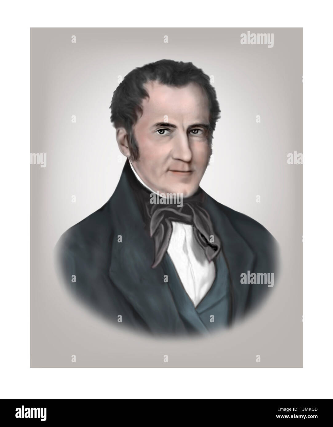 Franz Xaver Gruber 1787-1863 Organist Komponist Stockfoto