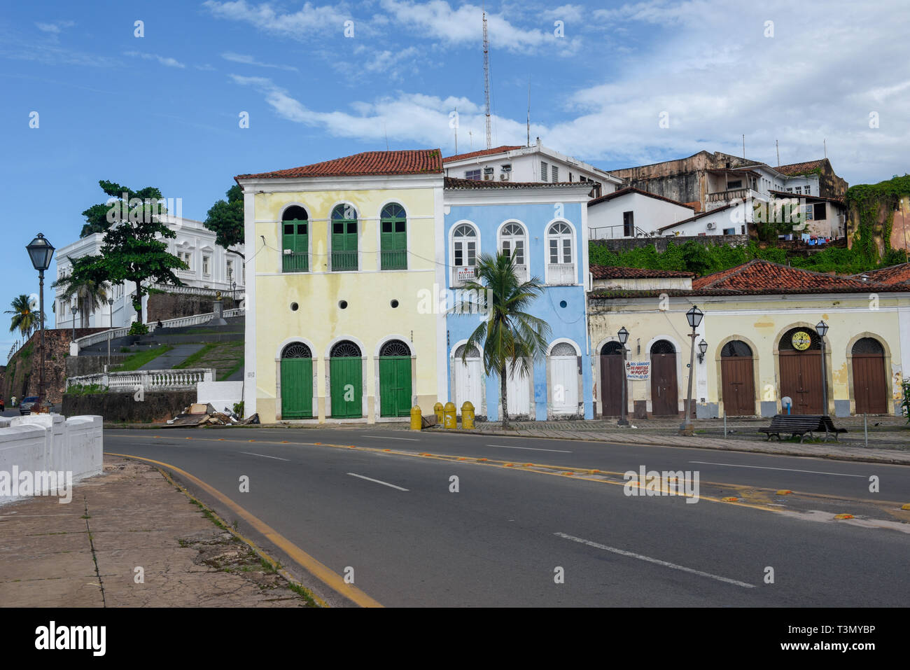 Traditionelle portugiesische Kolonialarchitektur in Sao Luis Brasilien Stockfoto