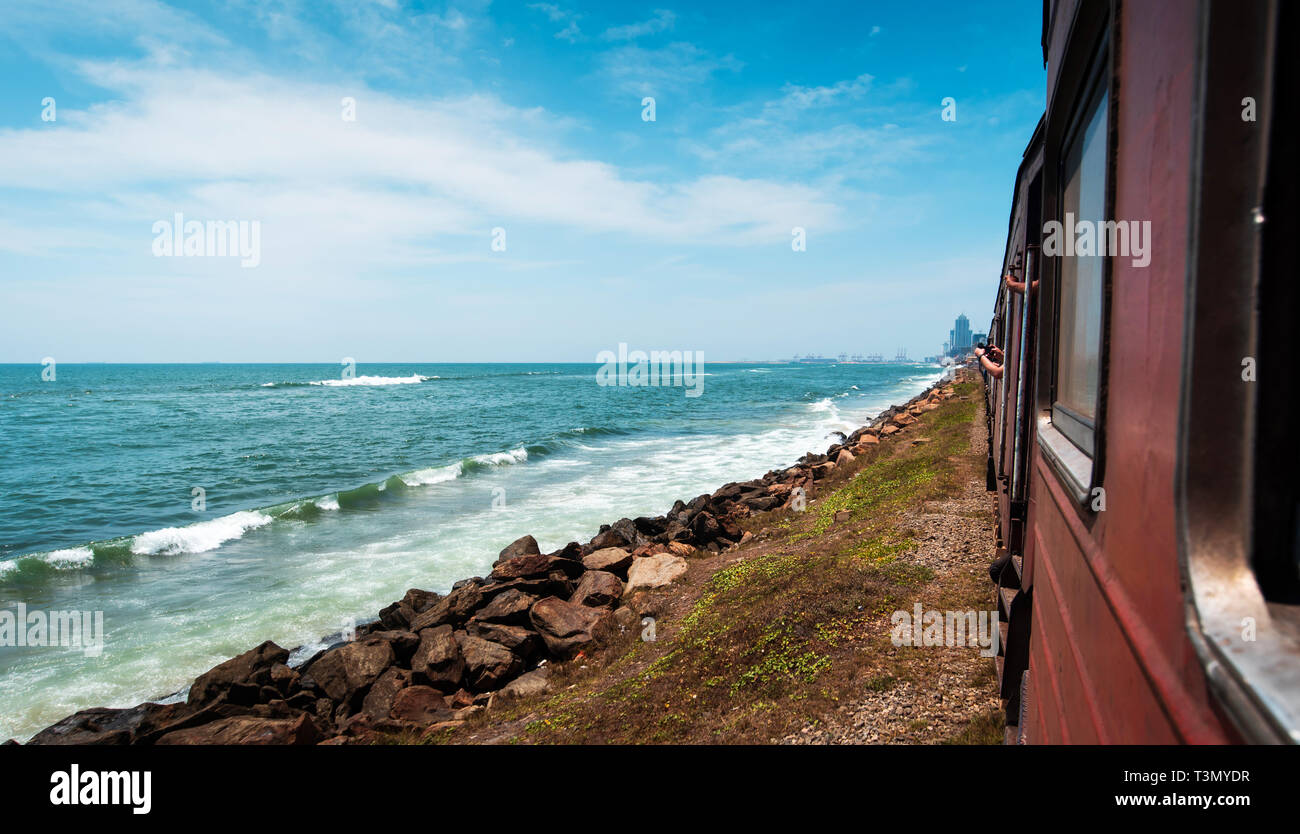 An der Küste der malerischen Blick in Sri Lanka Stockfoto