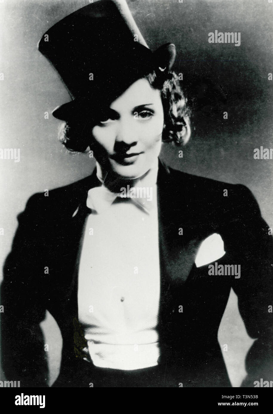 Die deutsche Schauspielerin Marlene Dietrich im Film Marokko, 1930 Stockfoto