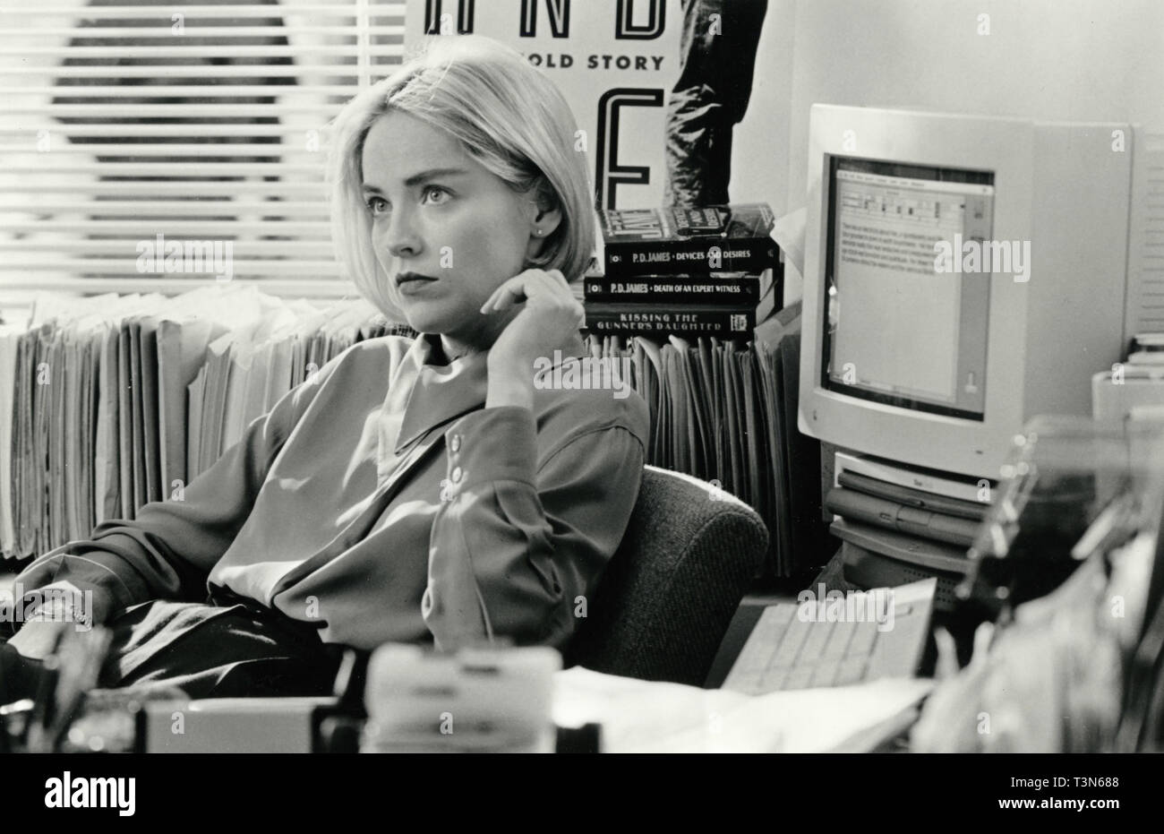 Schauspielerin Sharon Stone in dem Film Sliver, 1993 Stockfoto