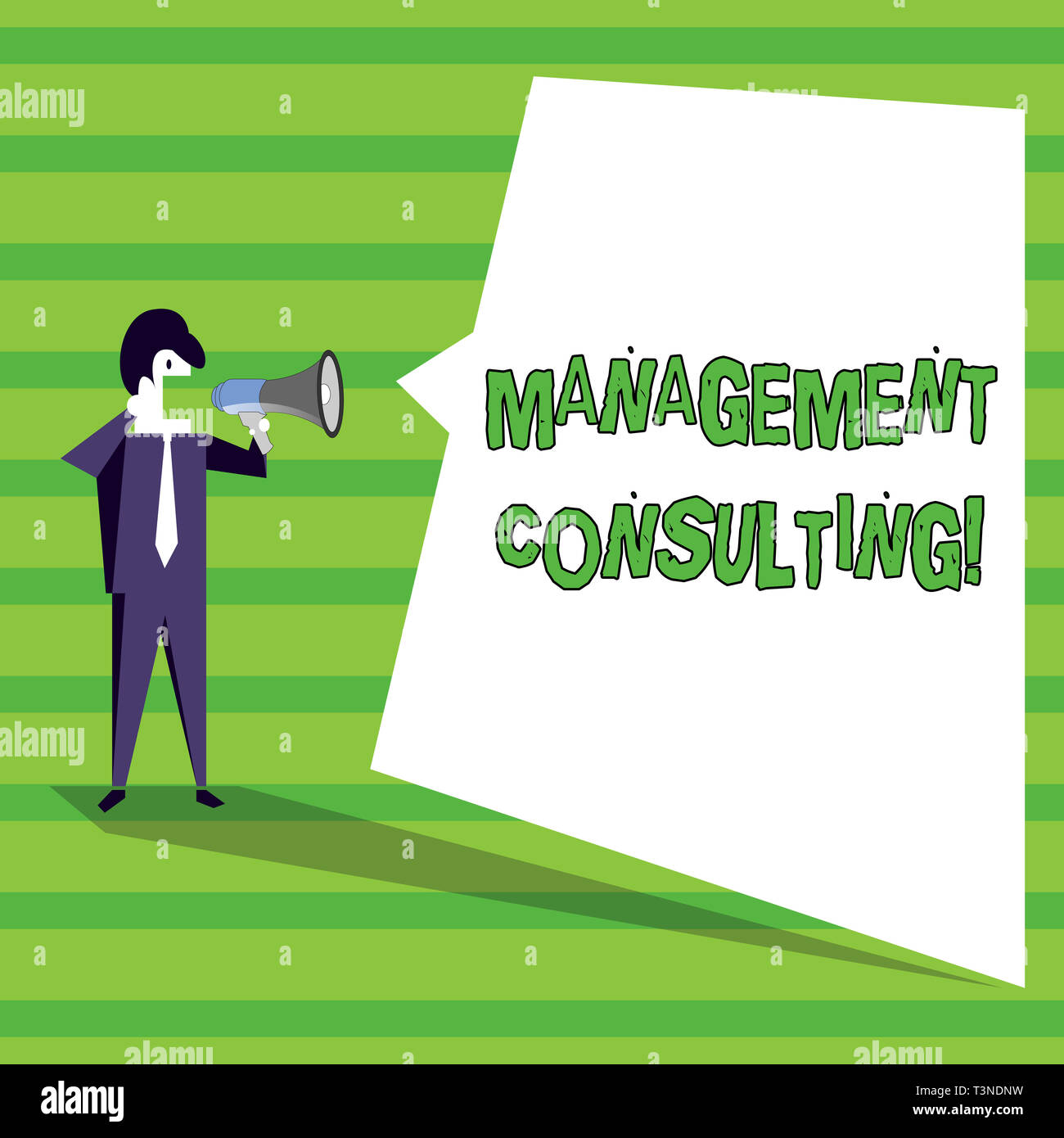 Wort schreiben Text Management Consulting. Business Foto präsentiert Hinweise auf analysisaging und Verbesserung ihrer Unternehmen Unternehmer Schreien auf Meg Stockfoto