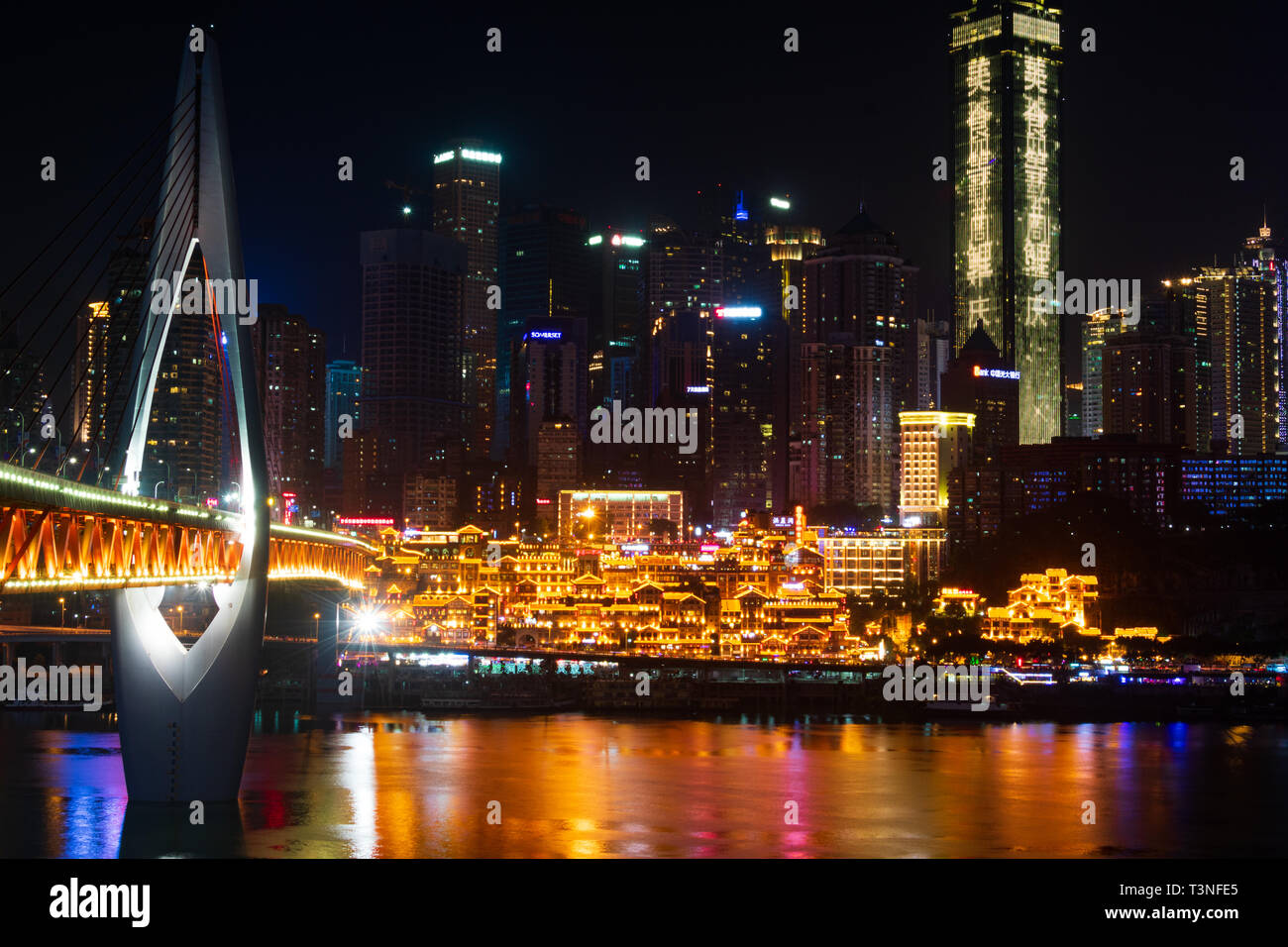 Hongya Höhle, Chongqing, China Stockfoto