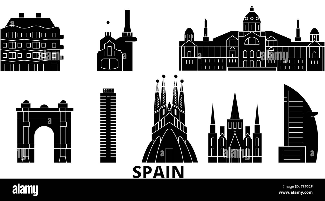24 Sticker Mit Motiven Aus Barcelona – Sehenswürdigkeiten, Selbstklebend, Für Basteln & Dekoration