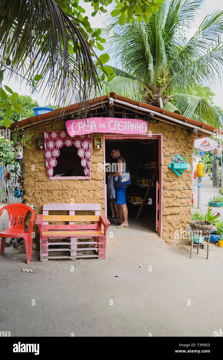 Conde Pb Brasilien 22 Februar 2019 Touristen Vor Ort Im Casa Do Doce Sitio Tambaba Doces Tambaba Auf Enseada Jacuma Der Landliche Tourismus Geschafte Hat Tha Stockfotografie Alamy