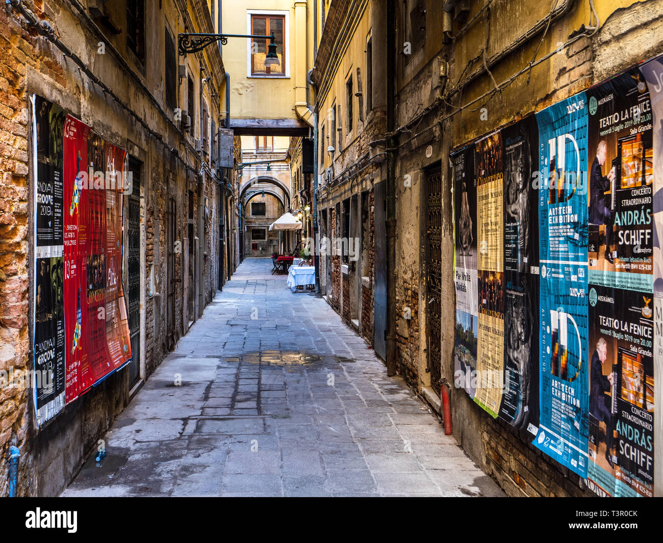 Backstreet Venedig - Venedig kann überraschend ruhigen und atmosphärischen entfernt von den wichtigsten touristischen Gebieten. Stockfoto
