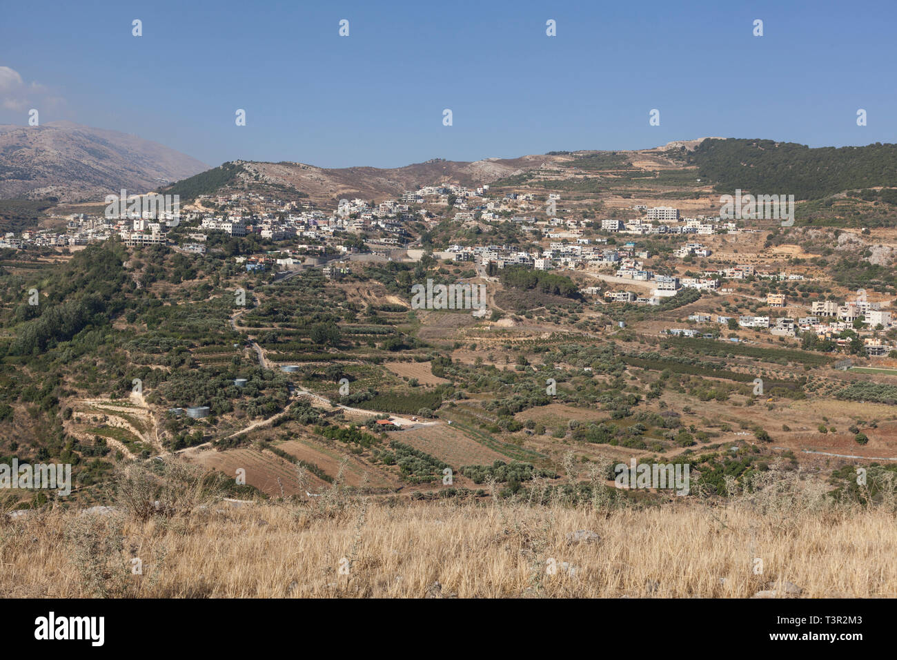 Golanhöhen, im Norden Israels Stockfoto