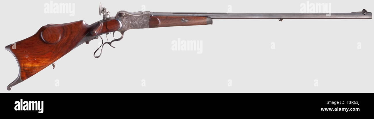 Die langen Arme, moderne Systeme, Sport Gewehr, G. Greiss in München, Kaliber 8,15 x 46 R, Nummer 94, Additional-Rights - Clearance-Info - Not-Available Stockfoto