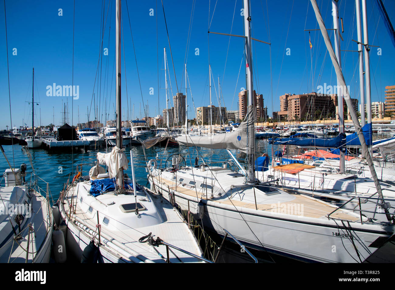 Puerto Deportivo de Fuengirola, Malaga, Spanien Stockfoto