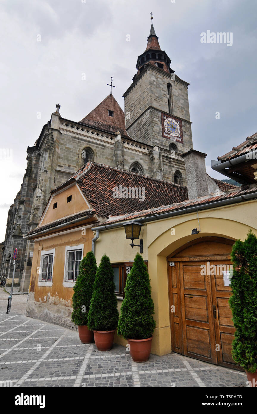 Biserica Neagră (Schwarze Kirche), Brasov, Rumänien Stockfoto