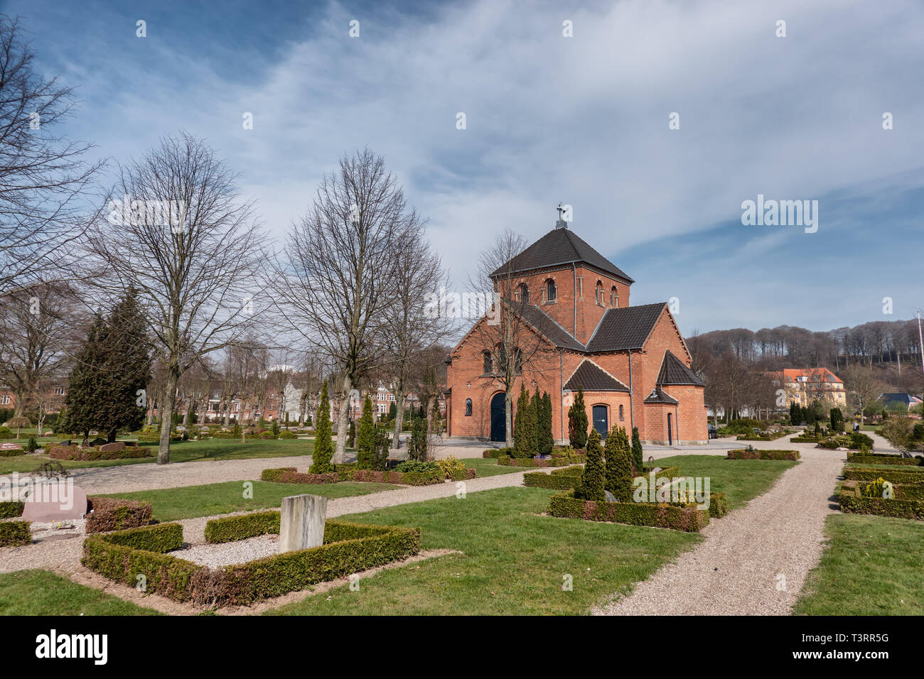 Friedhofskapelle Vejle, Dänemark Stockfoto