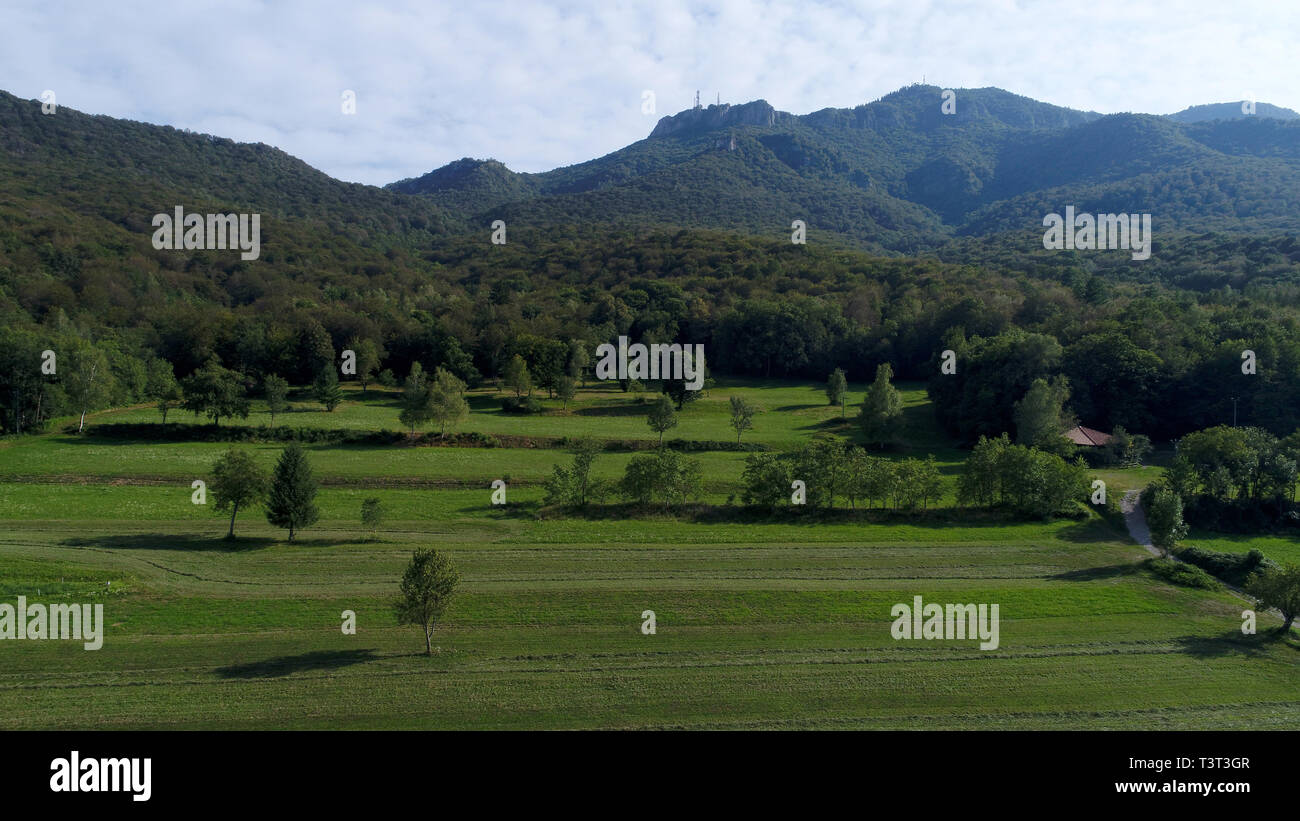 Italien, Lombardei, Voralpen, Voralpen Landschaft Stockfoto