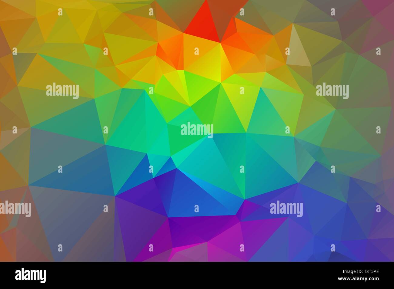 Bunte Regenbogen abstrakt Hintergrund der Dreiecke. Stock Vektor