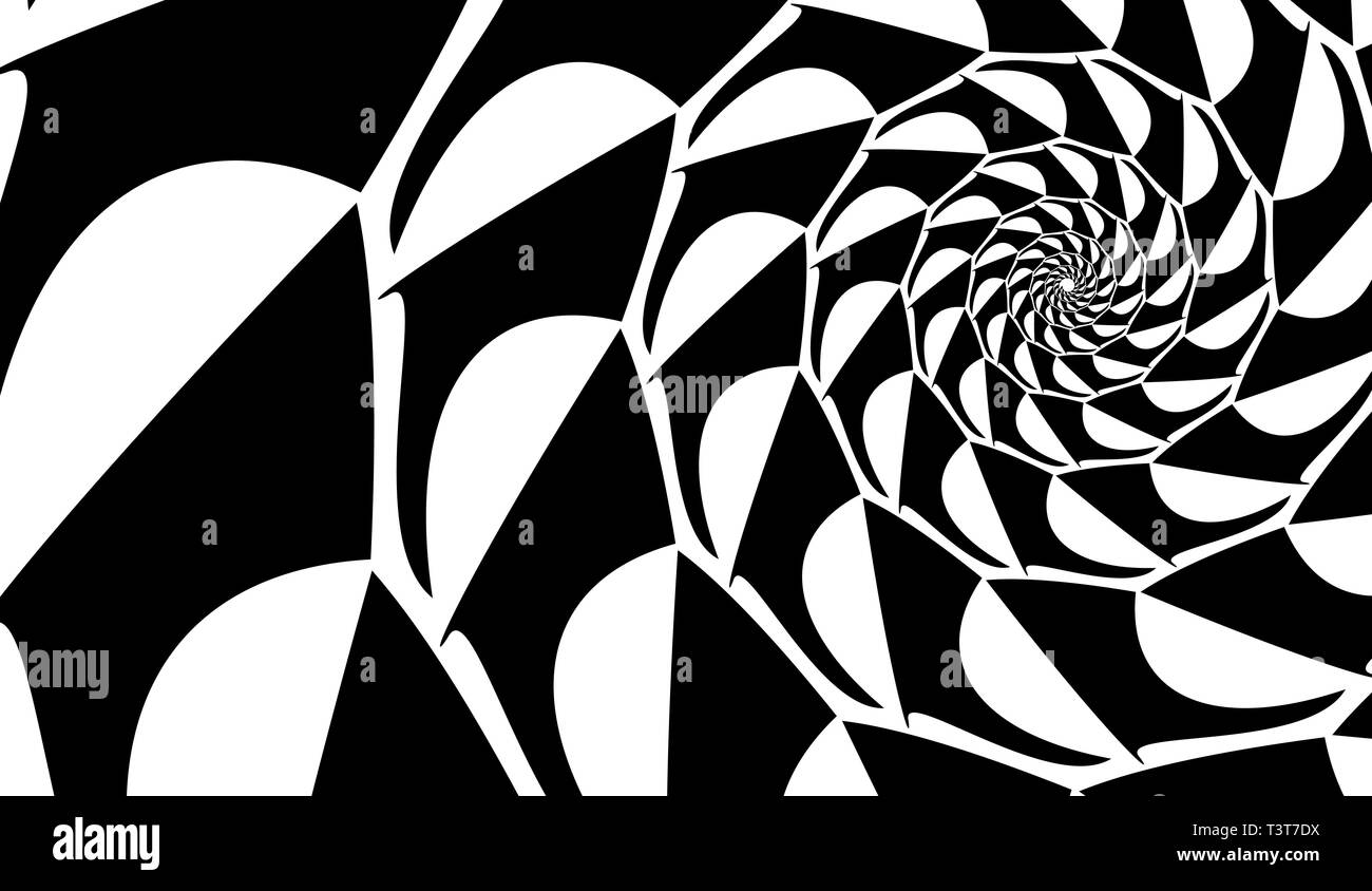 Abstract vector Shell. Spiralförmig, Shell. Design Element auf weißem Hintergrund. Stock Vektor