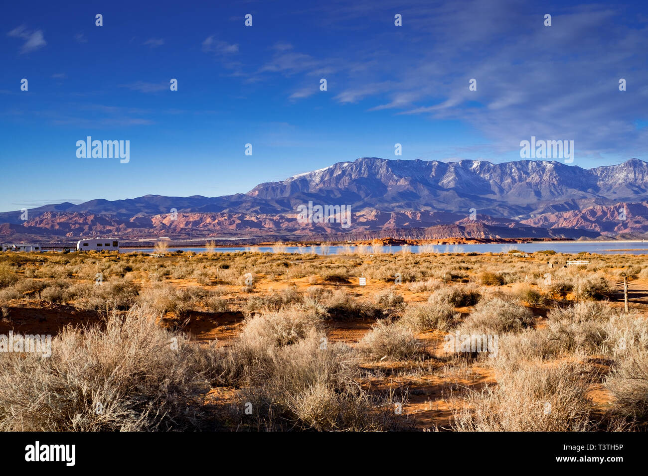 Sand Hollow State Park, Hurricane County, Utah, Vereinigten Staaten von Amerika. Stockfoto