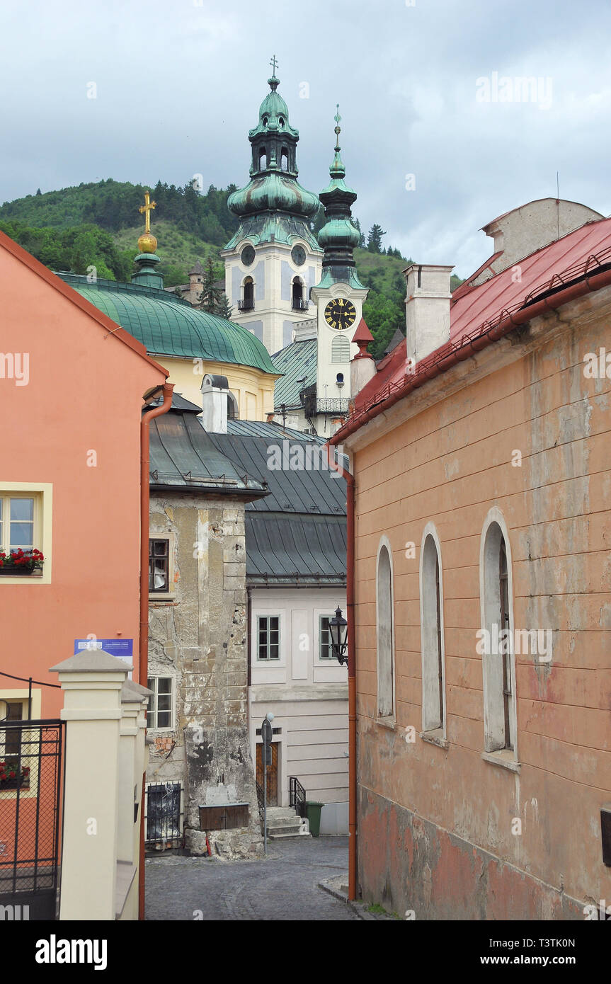 Banská Štiavnica, Slowakei. Szlovákia Selmecbánya,. Stockfoto