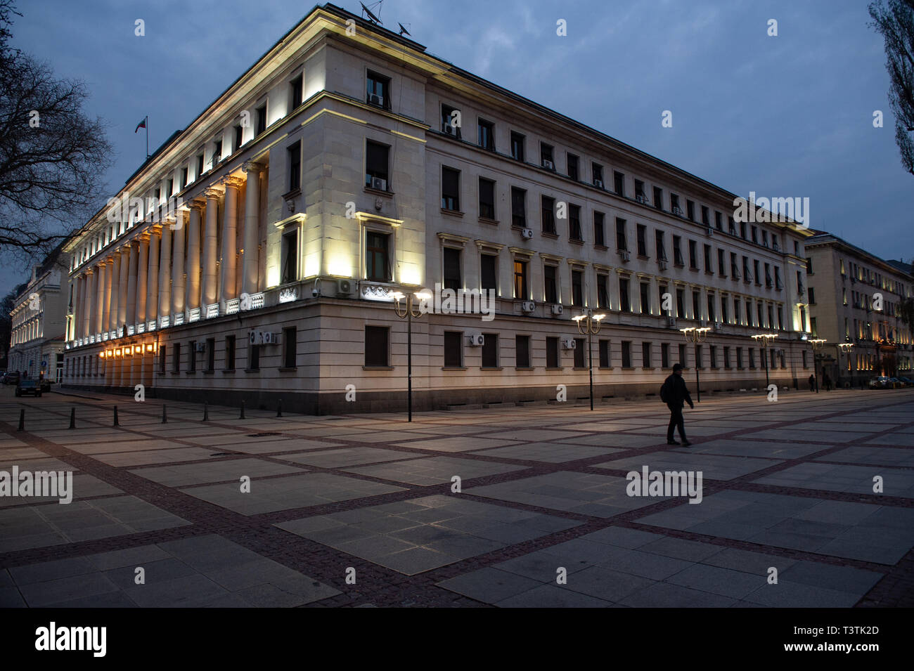 Bulgarische Verteidigungsministerium Gebäude, Sofia, Bulgarien, Europa, Stockfoto