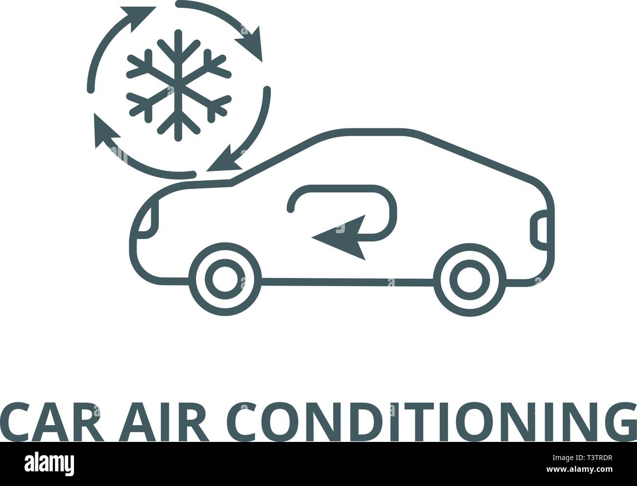 Klimaanlage, Auto Service line Symbol, Vektor. Klimaanlage, Auto Service  Überblick Zeichen, Symbol, Abbildung Stock-Vektorgrafik - Alamy