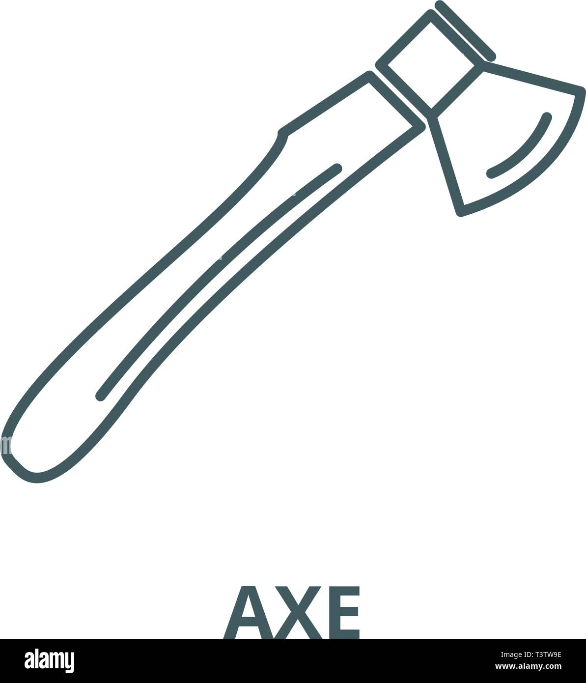 Ax Symbol Leitung, Vektor. Ax Umrisse Zeichen, Symbol, Abbildung Stock ...
