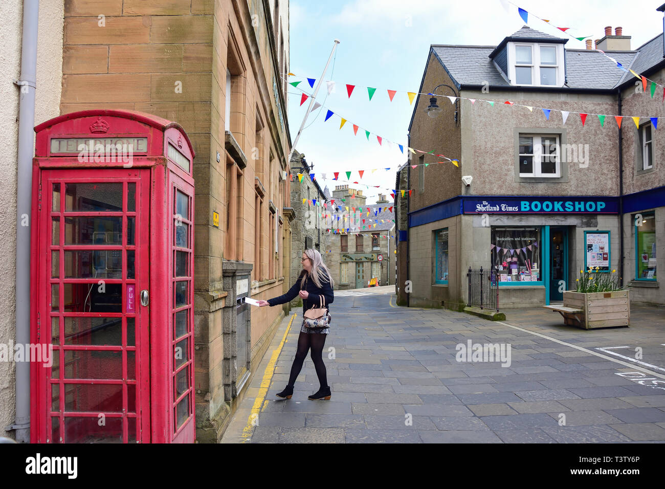 Commercial Street, Lerwick, Shetland, Nördliche Inseln, Schottland, Vereinigtes Königreich Stockfoto