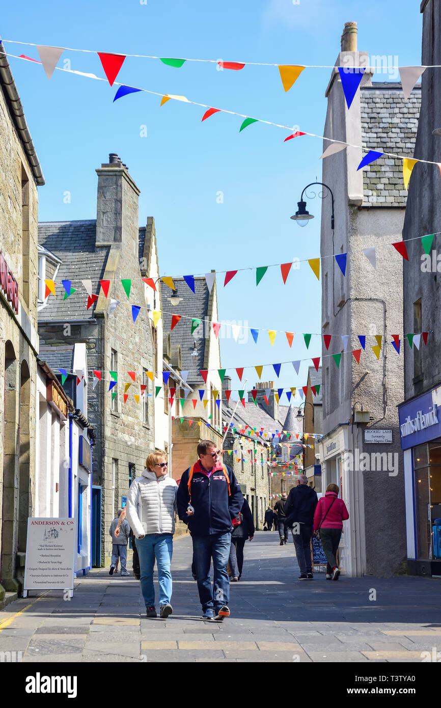 Commercial Street, Lerwick, Shetland, Nördliche Inseln, Schottland, Vereinigtes Königreich Stockfoto