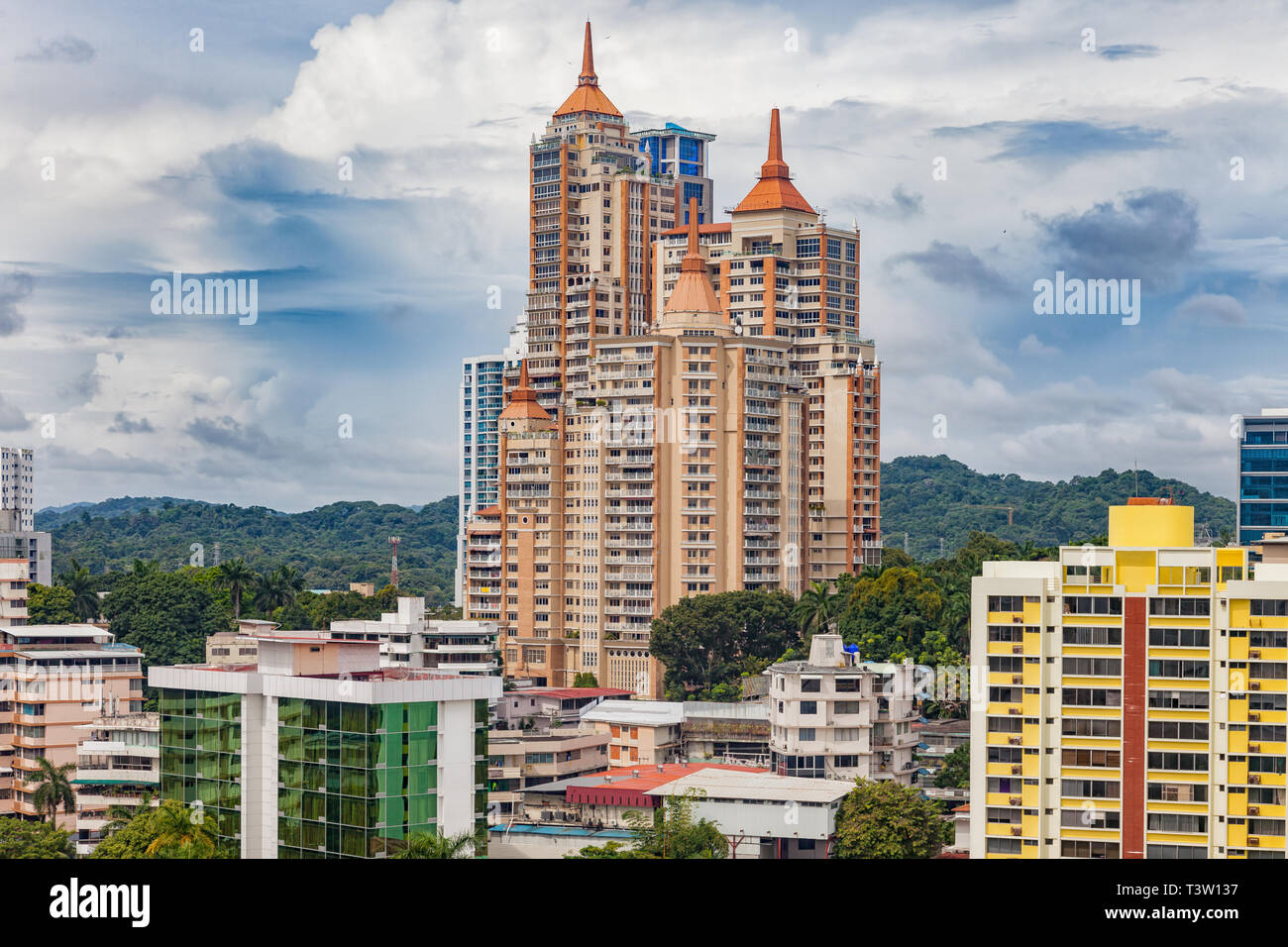 Blick über Panama City Stockfoto