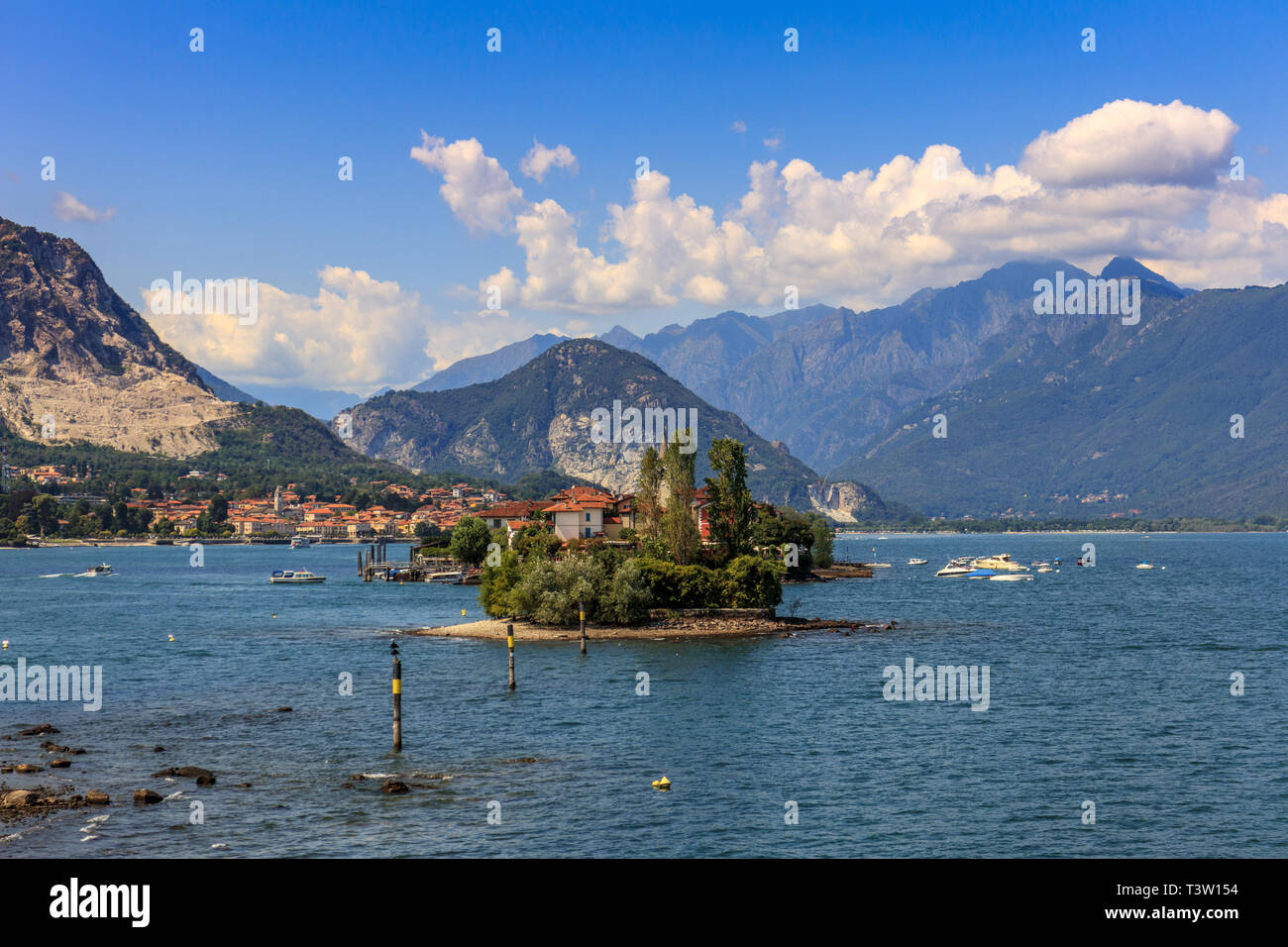 Blick auf den Lago Maggiore Stockfoto