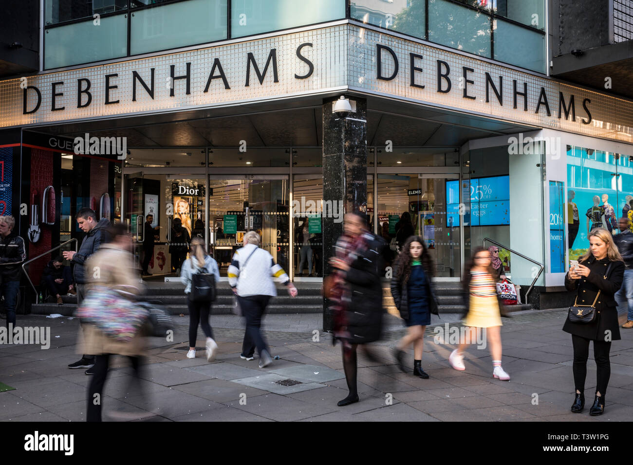 Debenhams Oxford Street Store, Kaufhaus in London, England, Großbritannien Stockfoto