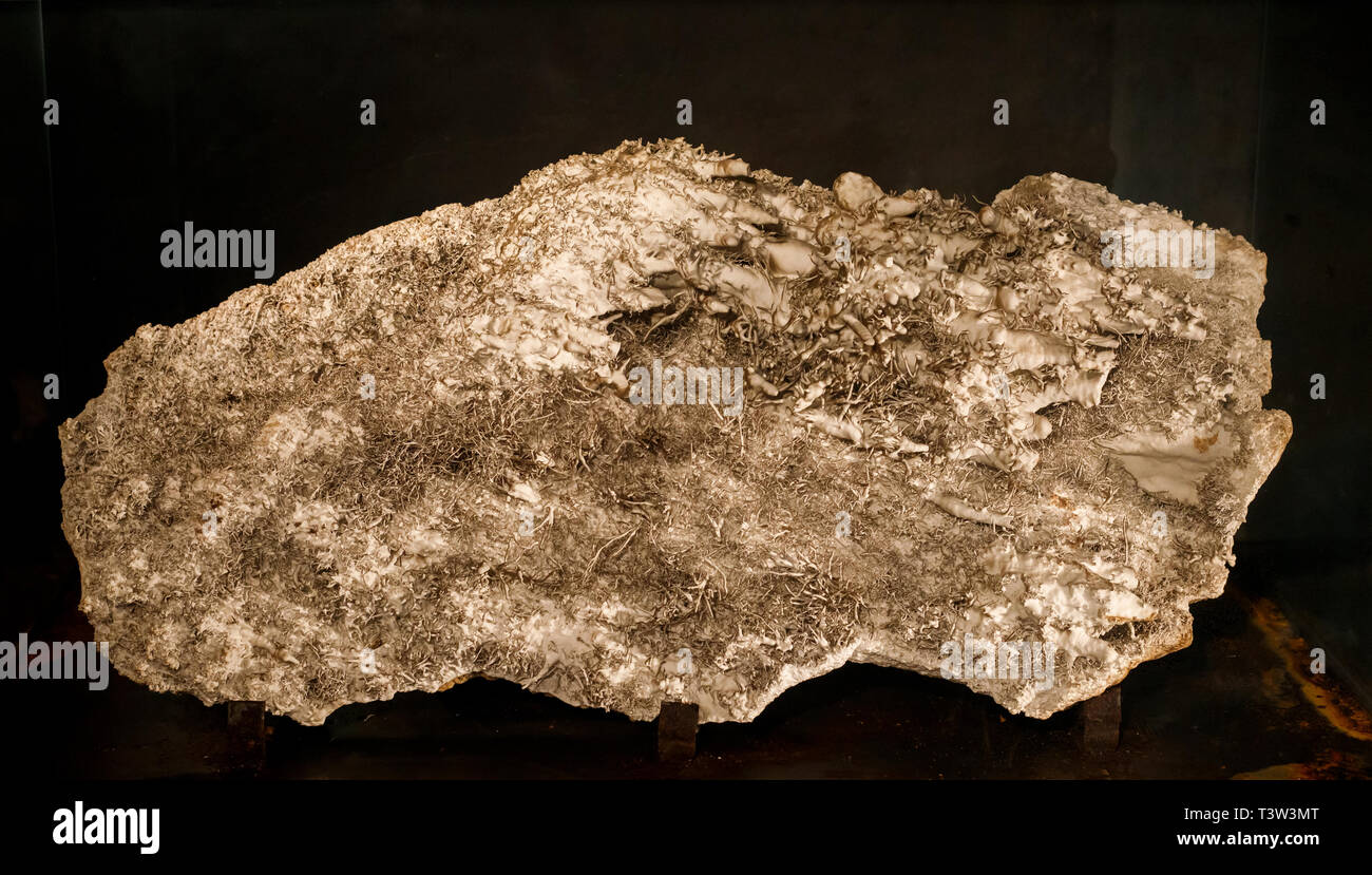 Detaillierte Stein in einem feuchten Höhle Stockfoto