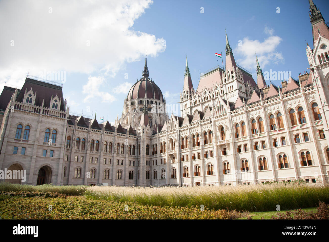 Das ungarische Parlament Gebäude, das auch als Parlament von Budapest nach ihrer Lage bekannt, ist der Sitz der Nationalversammlung von Ungarn, eine nicht Stockfoto