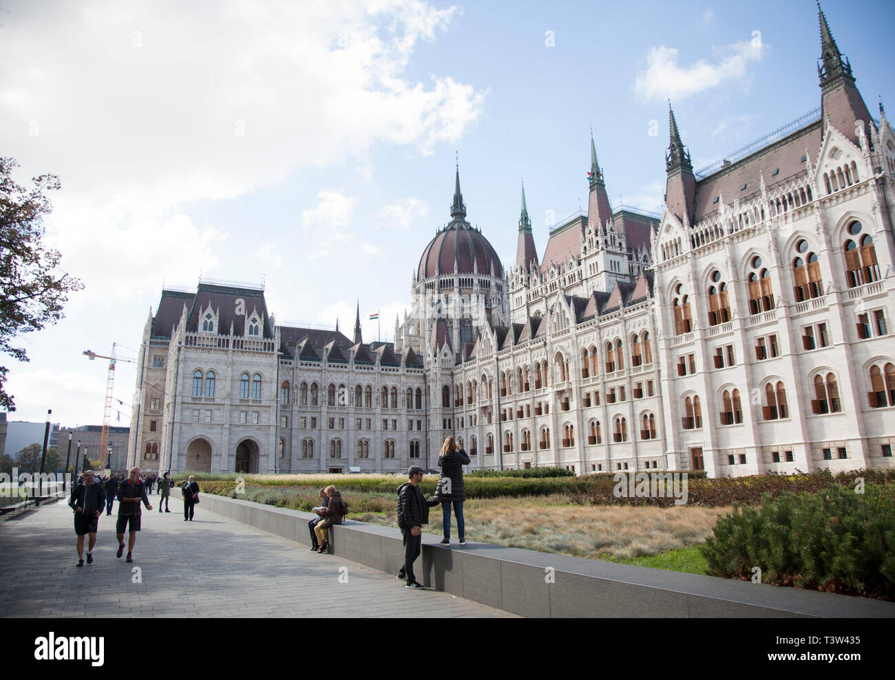Das ungarische Parlament Gebäude, das auch als Parlament von Budapest nach ihrer Lage bekannt, ist der Sitz der Nationalversammlung von Ungarn, eine nicht Stockfoto