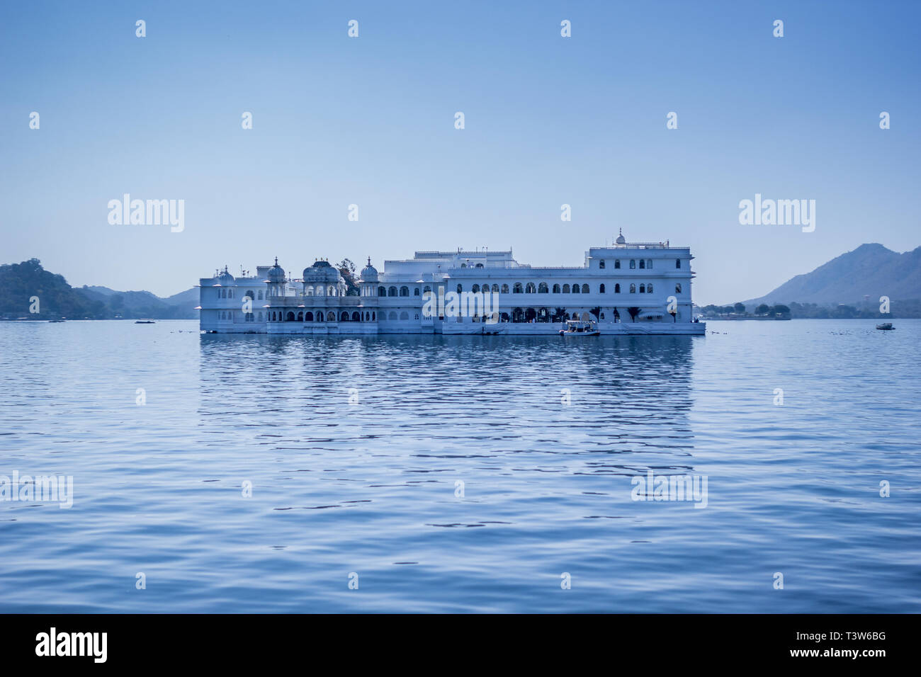 Taj schwimmenden Palast Udaipur Rajasthan Indien Stockfoto