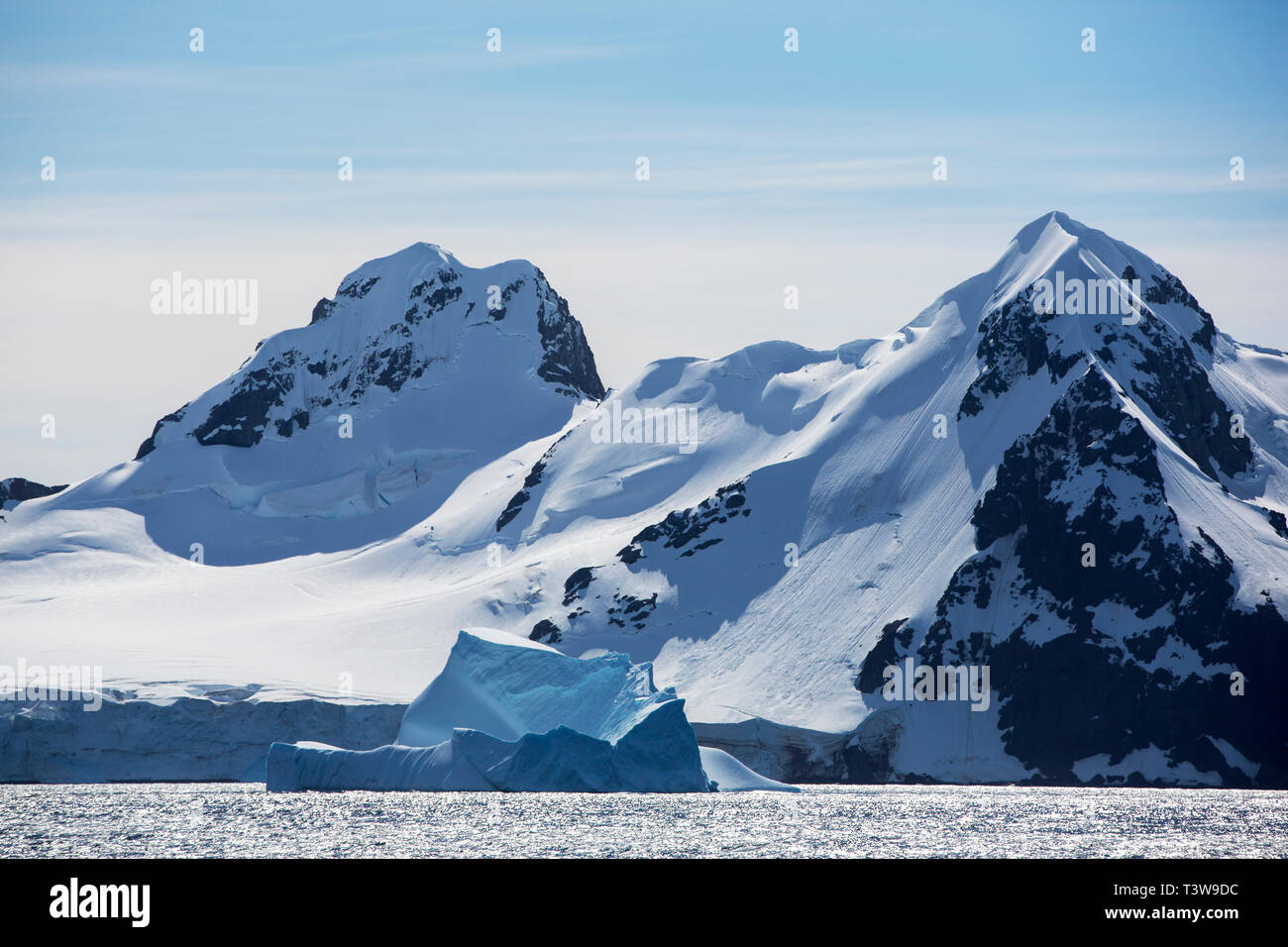 Antarktische Gletscher Landschaft auf Livingston Island, Teil des South Shetland Inseln, Antarktis. Stockfoto