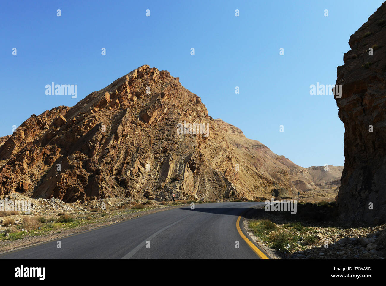 Reisen mit dem Auto in Jordanien. Stockfoto