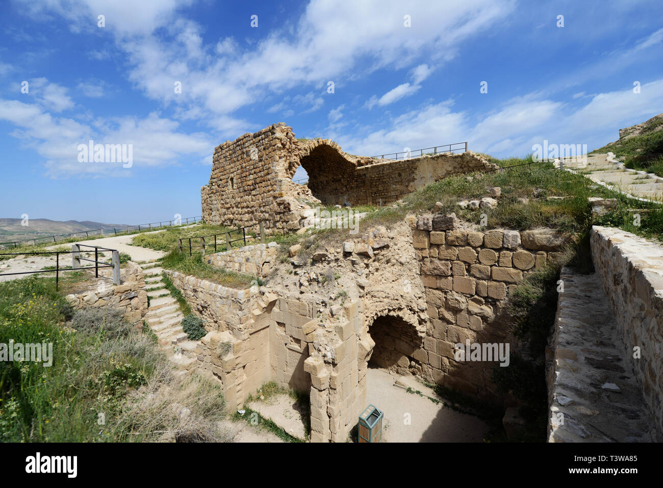 Kerak Burg im südlichen Jordanien. Stockfoto