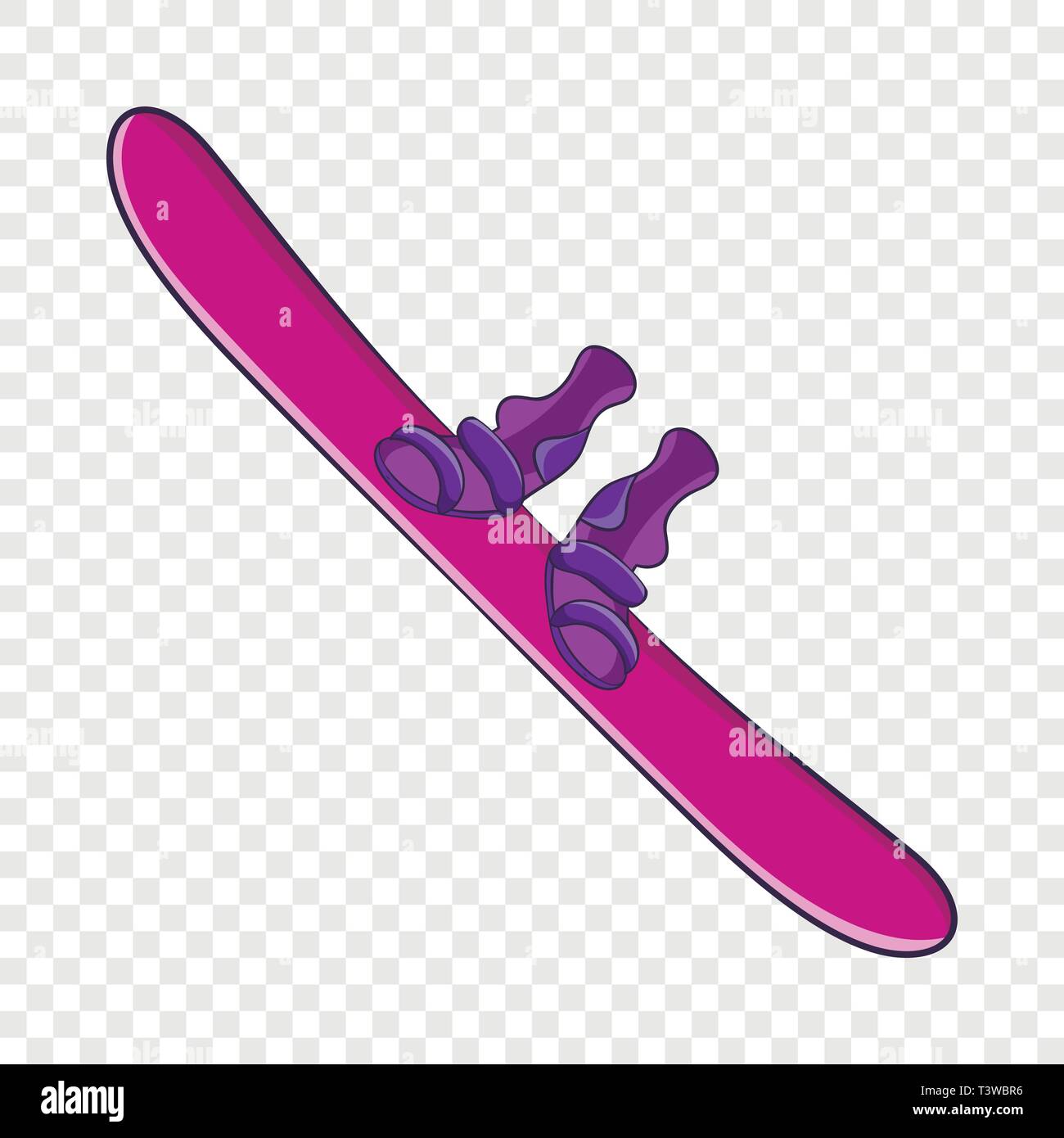 Snowboard Sport Ausrüstung Symbol, Cartoon-Stil Stock Vektor