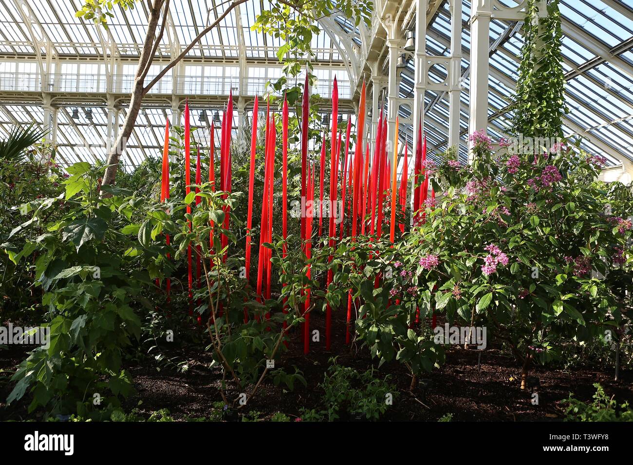 Kew Chihuly Reflexionen über die Natur 13. April, 27. Oktober 2019 Stockfoto