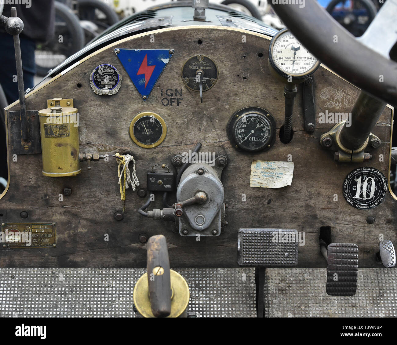 Mark Walker, Monarch Special, S F Edge Trophäe, Edwardian Cars, 77. Members Meeting, Goodwood, West Sussex, England, April 2019, Autosport, Autos, Stockfoto