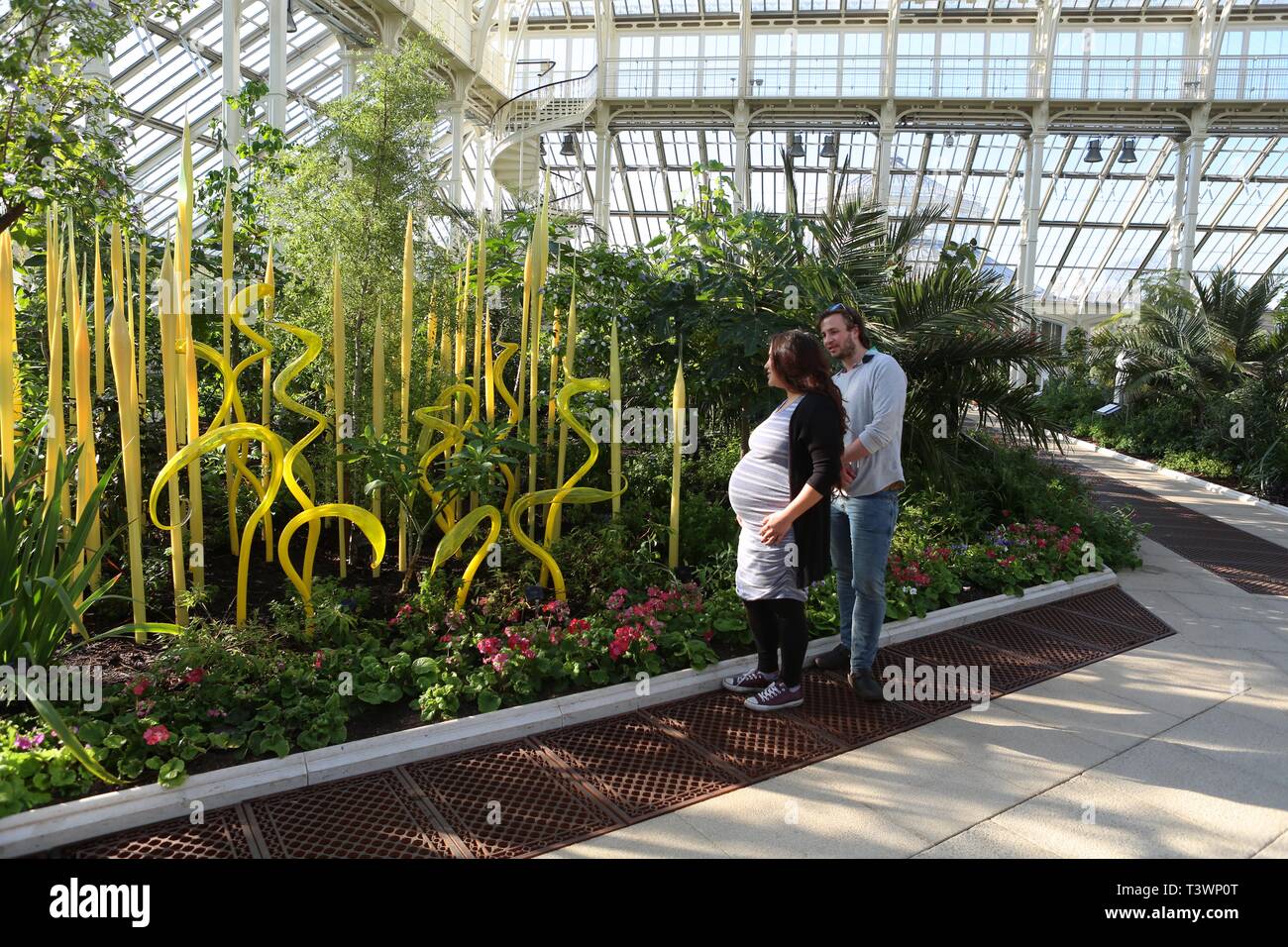 Kew Chihuly Reflexionen über die Natur 13. April, 27. Oktober 2019 Stockfoto
